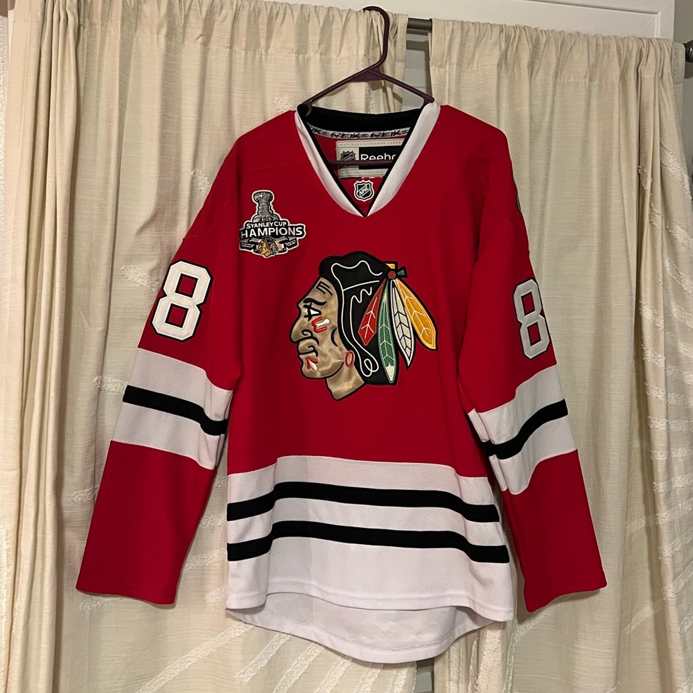 2013 Chicago Blackhawks NHL Patrick Kane Reebok Jersey Size 48